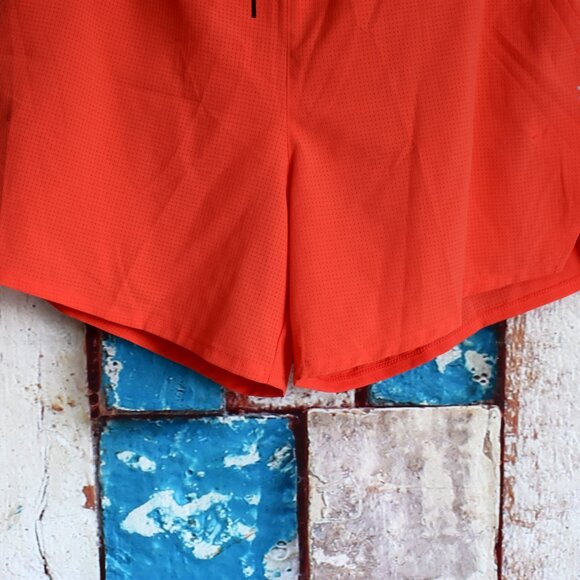 Men's Old Navy StretchTech Lined 5" Inseam Run Shorts SMALL Sunset Flame NEW - Picture 4 of 9